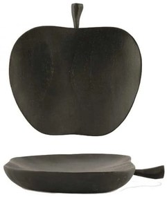 Μπολ Μήλο Ξύλινο EI1460 20cm Black Ξύλο