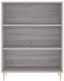 vidaXL Ντουλάπι Sonoma Γκρι 69,5x32,5x180 εκ. Επεξεργασμένο Ξύλο