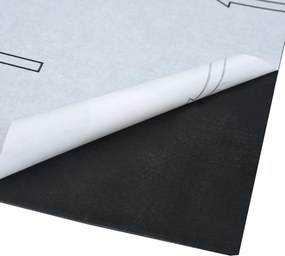 vidaXL Πλάκες Δαπέδου 55 pcs Μαύρο 5,11 m² PVC