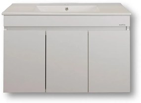 ΠΑΓΚΟΣ OMEGA WHITE 85 S3BOM085GLN Πάγκος 82x44x60, Νιπτήρας 85x45 S3BOM085GLN