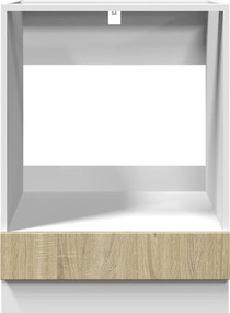 vidaXL Ντουλάπι για Φούρνο Sonoma Δρυς 60x46x81,5 εκ. Επεξ. Ξύλο