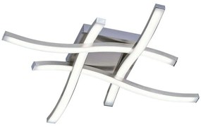 Φωτιστικό Οροφής - Πλαφονιέρα Route R62474107 4x5W Led 46x46x7cm 3000K Nickel RL Lighting Metal