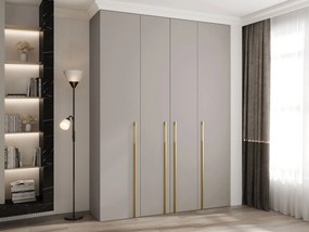 Ντουλάπα Como III-Cashmere - Χρυσό-Μήκος: 180εκ