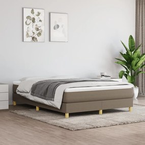 ΚΡΕΒΑΤΙ BOXSPRING ΜΕ ΣΤΡΩΜΑ TAUPE 140X200 ΕΚ. ΥΦΑΣΜΑΤΙΝΟ 3144179