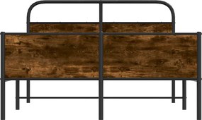 vidaXL Πλαίσιο Κρεβατιού Χωρ. Στρώμα Sonoma Δρυς 140x190εκ. Επ. Ξύλο