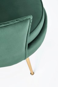 ALMOND leisure chair color: dark green