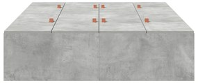vidaXL Κρεβάτι Αποθήκευσης Σκυρόδεμα Γκρι 120x190 εκ