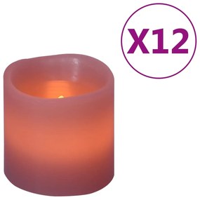 vidaXL Κεριά LED Ηλεκτρ. 12 τεμ. Θερμό Λευκό