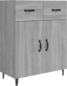vidaXL Ντουλάπι Γκρι Sonoma 69,5 x 34 x 90 εκ. από Επεξεργασμένο Ξύλο