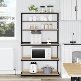 vidaXL Ράφι Κουζίνας Δρύς Sonoma 100 x 40 x 168 εκ Επεξεργασμένο ξύλο