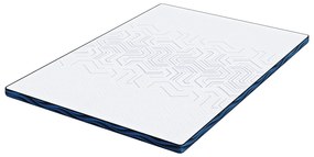 vidaXL Στρώματα Λευκό και Μπλε 140 x 190 cm