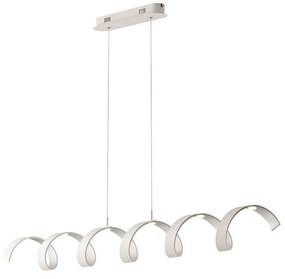 Φωτιστικό Οροφής - Ράγα Helix LED-HELIX-S6C BCO 30W Led 125x120cm White-Silver Luce Ambiente Design Aluminium