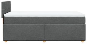 ΚΡΕΒΑΤΙ BOXSPRING ΜΕ ΣΤΡΩΜΑ ΣΚΟΥΡΟ ΓΚΡΙ 90X190 ΕΚ. ΥΦΑΣΜΑΤΙΝΟ 3286536