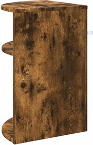vidaXL End Table Καπνιστό Δρύς 39,7 x 39,7 x 60 εκ Επεξεργασμένο ξύλο