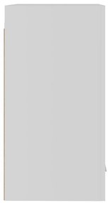 Ντουλάπι Κρεμαστό Λευκό 39,5x31x60 εκ. από Επεξ. Ξύλο - Λευκό