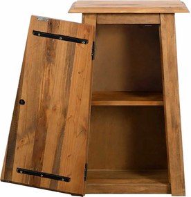 vidaXL Ντουλάπι Μπάνιου Επίτοιχο 42x23x70 εκ. Μασίφ Ανακυκλωμένο Πεύκο