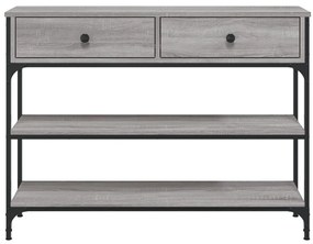 vidaXL Τραπέζι Κονσόλα Γκρι Sonoma 100x25x75 εκ. Επεξεργασμένο Ξύλο