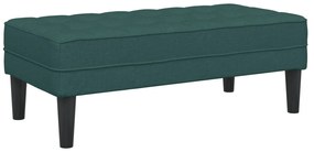 vidaXL Παγκάκι Σκούρο Πράσινο 113x57x39 εκ. Υφάσματος