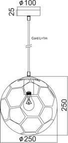 Φωτιστικό οροφής Football