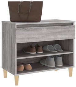 vidaXL Παπουτσοθήκη Γκρι Sonoma 70x36x60 εκ. από Επεξεργασμένο Ξύλο