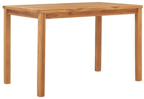 vidaXL Τραπεζαρία Κήπου 120 x 70 x 77 εκ. από Μασίφ Ξύλο Teak