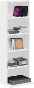 vidaXL Ντουλάπα CD Λευκό 33 x 23,5 x 97,5 εκ. Επεξεργασμένο Ξύλο