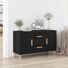vidaXL Μπουφές Μαύρος Δρυς 100x36x60 εκ. από Τεχνητό Ξύλο