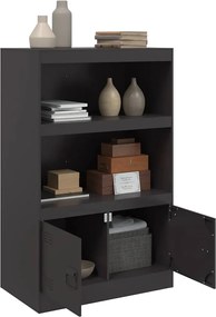 vidaXL Ντουλάπι Μαύρο 67x39x107 εκ. από Ατσάλι