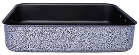 Ταψί Ορθογώνιο Sirmione OZ45093500 35x27x7cm Αλουμινίου Grey-Black Olympia Zanetti Aluminium
