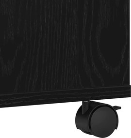 vidaXL Σταντ Εκτυπωτή Μαύρη Οξυά 41 x 32 x 34,5 εκ. Επεξεργασμένο ξύλο