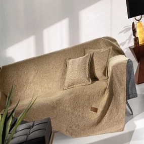 Ριχτάρι Libra Camel Guy Laroche Two-seater 180x250cm Chenille,Cotton,Polyester