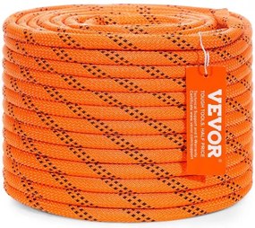 VEVOR Arborist Tree Climbing Rope Double Braid Polyester 0,95 cm (3/8") x 36,6 m (120') 48-Strand
