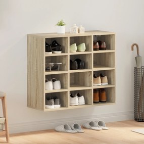 vidaXL Ντουλάπα Παπουτσιών με ράφι Sonoma Δρυς 77.5 x 30 x 67 εκ.