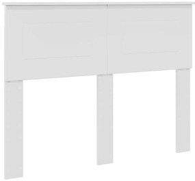 vidaXL Κεφαλάρι με κεφαλάρι Λαμπερό Λευκό 120 cm Επεξεργασμένο ξύλο