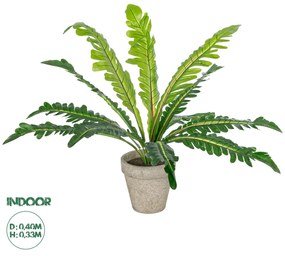 GloboStar® Artificial Garden  ASPLENIUM POTTED PLANT 20904 Διακοσμητικό Φυτό Aslenium Φ40 x Υ33cm