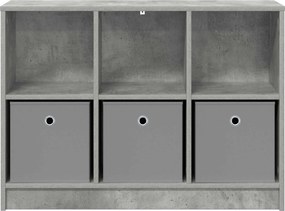 vidaXL Πλαϊνό γραφείο Σκυρόδεμα Γκρι 88,5 x 27,5 x 63,5 εκ