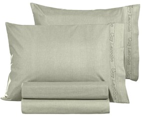 Σεντόνι Ημίδιπλο Με Λάστιχο (120x200+32) Guy Laroche Color Plus Πράσινο