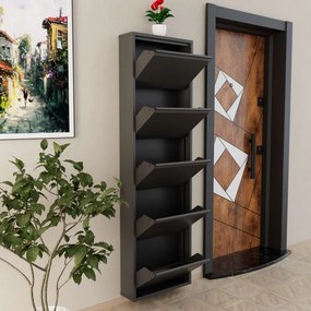 Παπουτσοθήκη Ανθρακί ABREPRI 50x15x169
