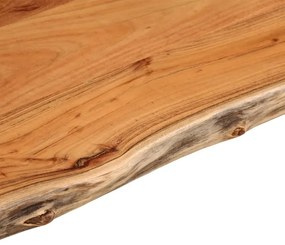 vidaXL Πάγκος Μπάνιου Ορθογώνιος 120x60x2,5 εκ. από Μασίφ Ξύλο Ακακίας