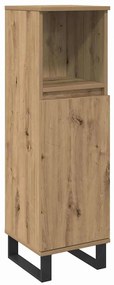 vidaXL Σετ Επίπλων Μπάνιου με αποθήκευση 3 pcs Καφέ 30 x 30 x 180 cm