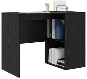 vidaXL Γραφείο Γραφής Μαύρη βελανιδιά Επεξεργασμένο ξύλο Συμπαγές