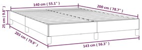 Σκελετός Κρεβατιού Χωρίς Στρώμα Πράσινο 140x200 εκ.Υφασμάτινο - Πράσινο