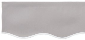 vidaXL Fabric Αντικατάστασης Tέντας  για Κορμό 4x3.5 μ Ανοιχτό γκρι