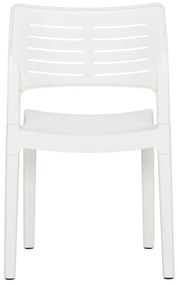 Καρέκλες Κήπου 2 τεμ. Λευκές από Πολυπροπυλένιο - Λευκό
