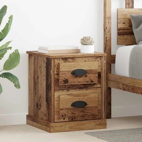 vidaXL Κομοδίνο Παλαιό ξύλο 39 x 39 x 47.5 εκ Επεξεργασμένο ξύλο