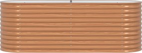 vidaXL Ανεβασμένο Κρεβάτι Καφέ 240 x 80 x 81 cm Ατσάλι