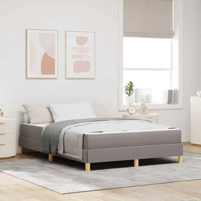 vidaXL Κρεβάτι με ελατήρια Ταμπά, Καφέ 140 x 200 cm