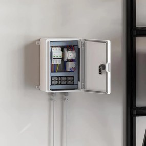 vidaXL Ντουλάπι Ελέγχου Γκρι 28 x 13 x 28 εκ ΑΒΣ Πλαστικό