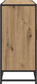 vidaXL Πλαϊνό γραφείο Artisan Δρυς 134 x 35 x 76 εκ.