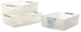 Καλάθι Με Λαβές Πλαστικό 30x21.5x8.5cm Σε 3 Χρώματα
